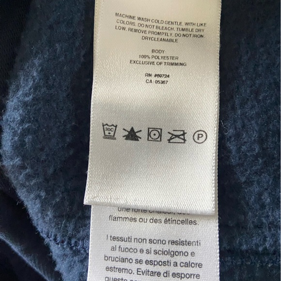 Columbia Full Zip Fleece Mens Large Blue - Picture 6 of 7